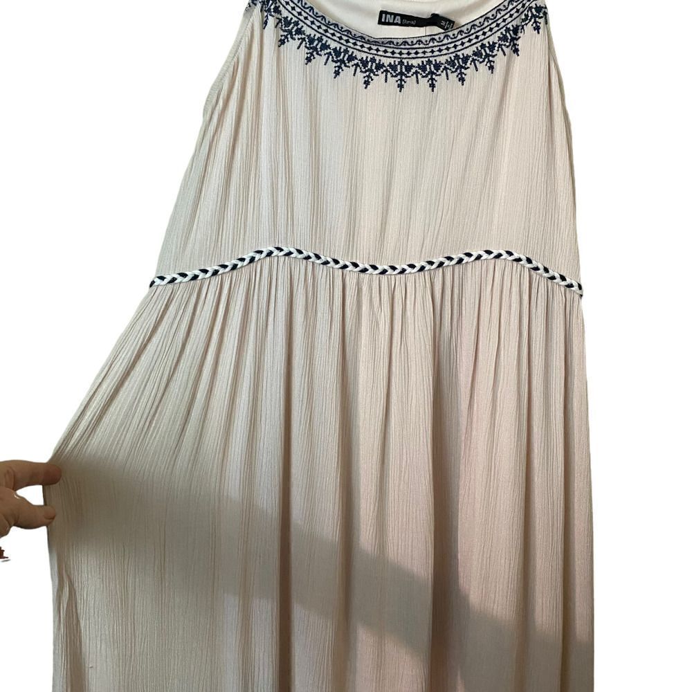 Ina Maxi Prairie Boho Goddess Dress Size Medium - Picture 10 of 16